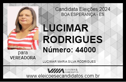 Candidato LUCIMAR RODRIGUES 2024 - BOA ESPERANÇA - Eleições