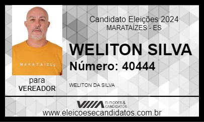 Candidato WELITON SILVA 2024 - MARATAÍZES - Eleições