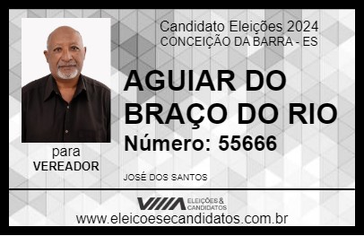 Candidato AGUIAR DO BRAÇO DO RIO 2024 - CONCEIÇÃO DA BARRA - Eleições