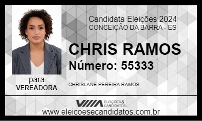 Candidato CHRIS RAMOS 2024 - CONCEIÇÃO DA BARRA - Eleições