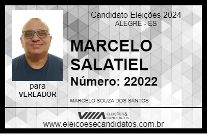 Candidato MARCELO SALATIEL 2024 - ALEGRE - Eleições