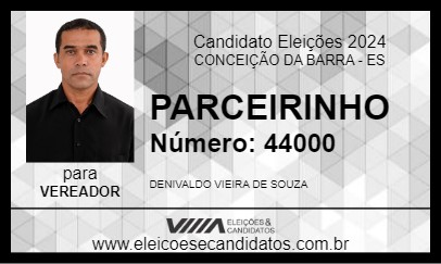 Candidato PARCEIRINHO 2024 - CONCEIÇÃO DA BARRA - Eleições