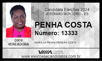 Candidato PENHA COSTA 2024 - JERÔNIMO MONTEIRO - Eleições