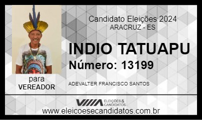 Candidato ADEVALTER ÍNDIO 2024 - ARACRUZ - Eleições