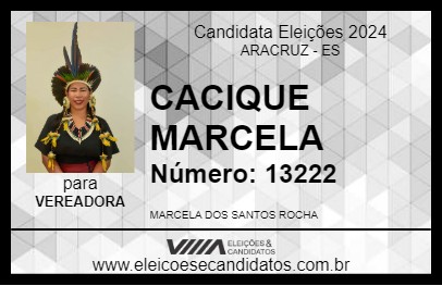 Candidato CACIQUE MARCELA 2024 - ARACRUZ - Eleições