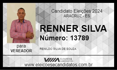 Candidato RENNER SILVA 2024 - ARACRUZ - Eleições