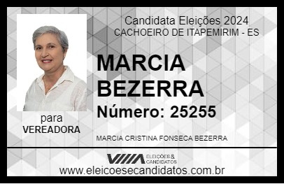 Candidato MARCIA BEZERRA 2024 - CACHOEIRO DE ITAPEMIRIM - Eleições