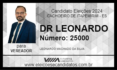 Candidato DR LEONARDO 2024 - CACHOEIRO DE ITAPEMIRIM - Eleições