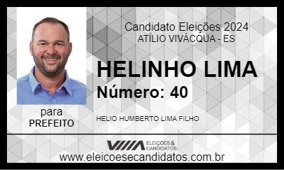 Candidato HELINHO LIMA 2024 - ATÍLIO VIVÁCQUA - Eleições