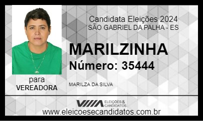 Candidato MARILZINHA 2024 - SÃO GABRIEL DA PALHA - Eleições