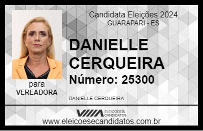 Candidato DANIELLE CERQUEIRA 2024 - GUARAPARI - Eleições