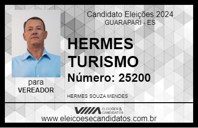 Candidato HERMES TURISMO 2024 - GUARAPARI - Eleições