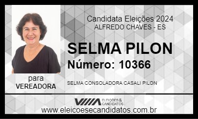 Candidato SELMA PILON 2024 - ALFREDO CHAVES - Eleições