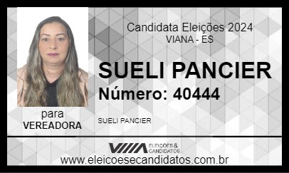 Candidato SUELI PANCIER 2024 - VIANA - Eleições