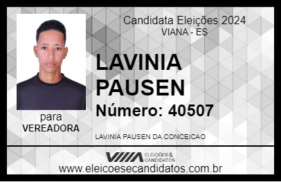 Candidato LAVINIA PAUSEN 2024 - VIANA - Eleições