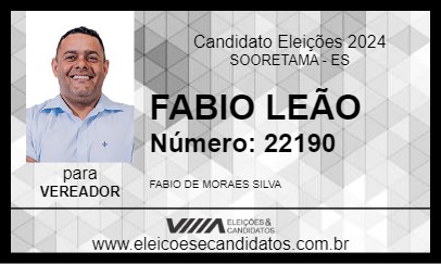 Candidato FABIO LEÃO 2024 - SOORETAMA - Eleições