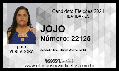 Candidato JOJO 2024 - IBATIBA - Eleições