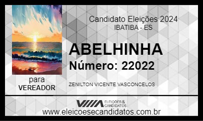 Candidato ABELHINHA 2024 - IBATIBA - Eleições