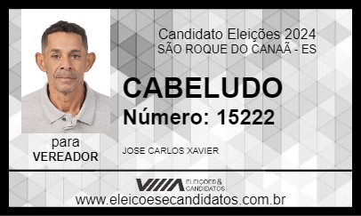 Candidato CABELUDO 2024 - SÃO ROQUE DO CANAÃ - Eleições