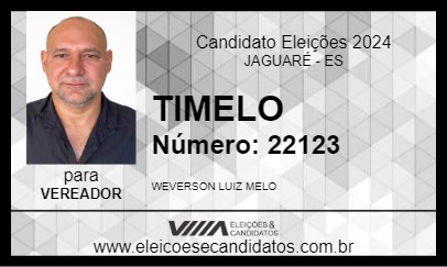 Candidato TIMELO 2024 - JAGUARÉ - Eleições