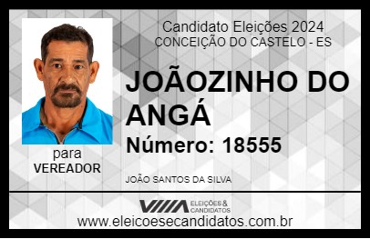 Candidato JOÃOZINHO DO ANGÁ 2024 - CONCEIÇÃO DO CASTELO - Eleições