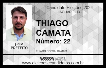 Candidato THIAGO CAMATA 2024 - JAGUARÉ - Eleições