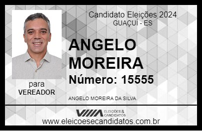 Candidato ANGELO MOREIRA 2024 - GUAÇUÍ - Eleições