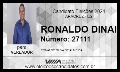 Candidato RONALDO DINAI 2024 - ARACRUZ - Eleições