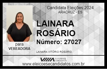 Candidato LAINARA ROSÁRIO 2024 - ARACRUZ - Eleições