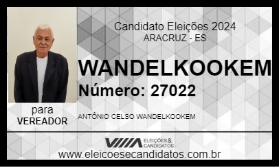 Candidato WANDELKOOKEM 2024 - ARACRUZ - Eleições