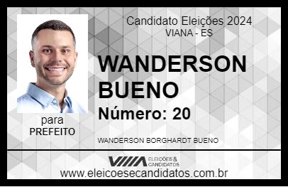 Candidato WANDERSON BUENO 2024 - VIANA - Eleições