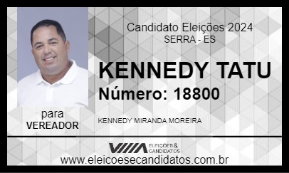 Candidato KENNEDY TATU 2024 - SERRA - Eleições