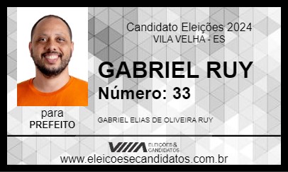 Candidato GABRIEL RUY 2024 - VILA VELHA - Eleições