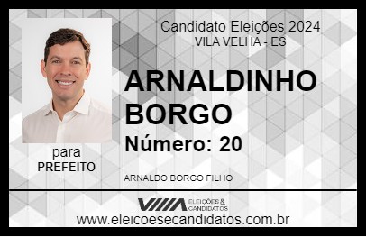 Candidato ARNALDINHO BORGO 2024 - VILA VELHA - Eleições