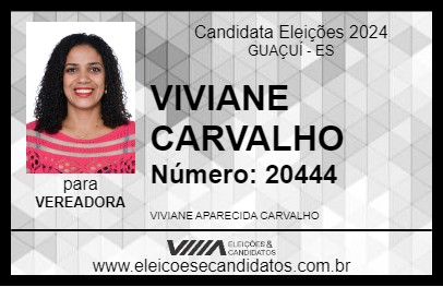 Candidato VIVIANE CARVALHO 2024 - GUAÇUÍ - Eleições