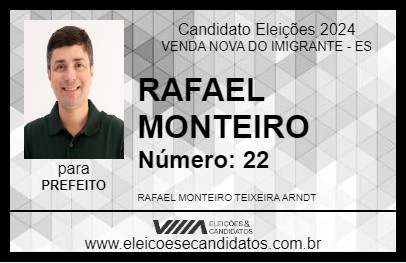 Candidato RAFAEL MONTEIRO 2024 - VENDA NOVA DO IMIGRANTE - Eleições