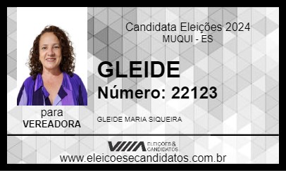 Candidato GLEIDE 2024 - MUQUI - Eleições