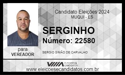 Candidato SERGINHO 2024 - MUQUI - Eleições