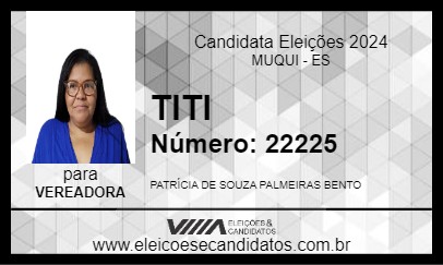 Candidato TITI 2024 - MUQUI - Eleições