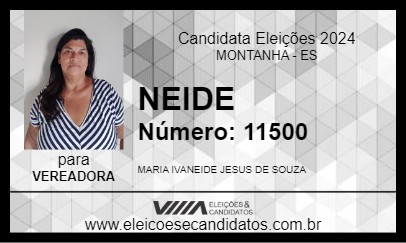 Candidato NEIDE 2024 - MONTANHA - Eleições