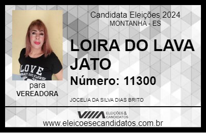 Candidato LOIRA DO LAVA JATO 2024 - MONTANHA - Eleições