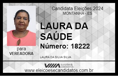 Candidato LAURA DA SAÚDE 2024 - MONTANHA - Eleições