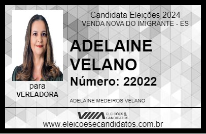 Candidato ADELAINE ADVOGADA 2024 - VENDA NOVA DO IMIGRANTE - Eleições