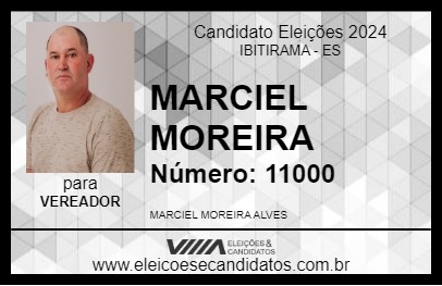 Candidato MARCIEL MOREIRA 2024 - IBITIRAMA - Eleições