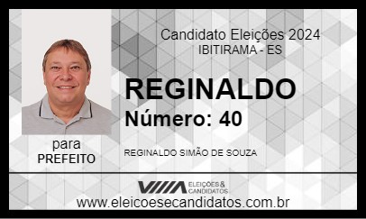 Candidato REGINALDO 2024 - IBITIRAMA - Eleições