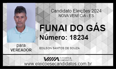 Candidato FUNAI DO GÁS 2024 - NOVA VENÉCIA - Eleições