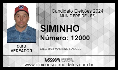 Candidato SIMINHO 2024 - MUNIZ FREIRE - Eleições