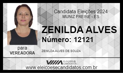 Candidato ZENILDA ALVES 2024 - MUNIZ FREIRE - Eleições