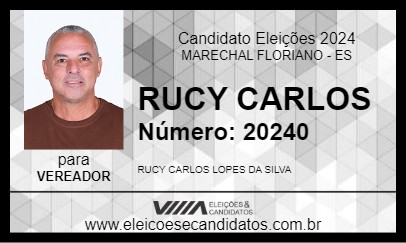 Candidato RUCY CARLOS 2024 - MARECHAL FLORIANO - Eleições