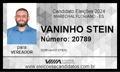 Candidato VANINHO STEIN 2024 - MARECHAL FLORIANO - Eleições